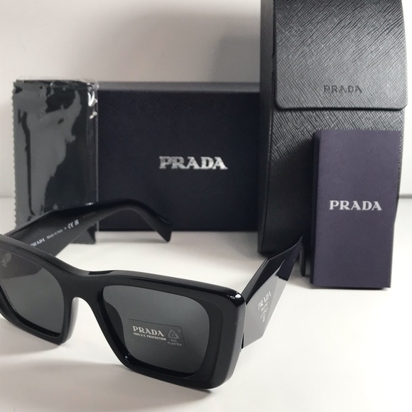 💯Authentic- New - PRADA PR 08YS SYMBOLE SUNGLASSES
BLACK - Picture 9 of 12